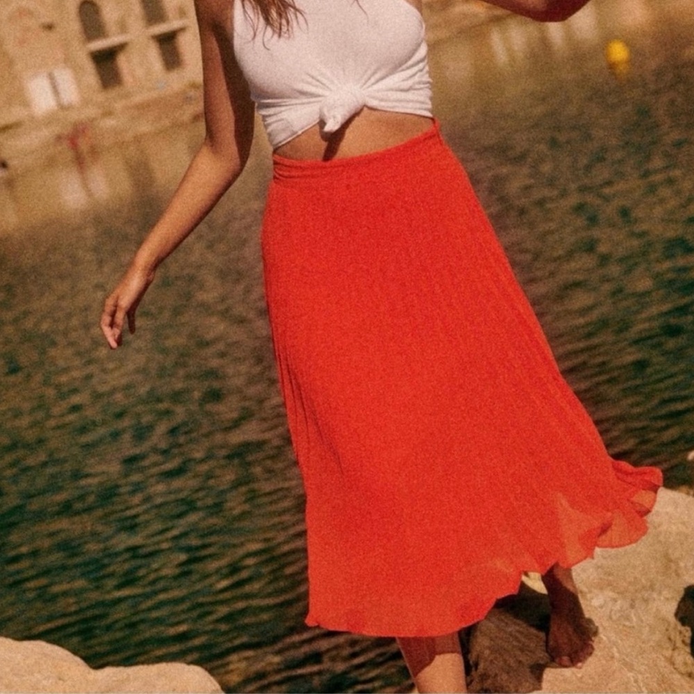 Coral Sezane Dino Skirt